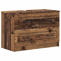 vidaXL Badrumsskåp med handfat UTRECHT Gammalt trä 82 x 41 x 56 cm