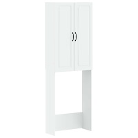 vidaXL Toalett skåp UTRECHT Vit 66 x 25,5 x 190 cm Konstruerat trä