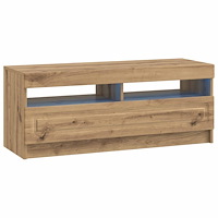 vidaXL LED TV-skåp Artisan-ek Konstruerat trä