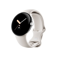 Google Google Pixel Watch - polerat silver - smart klocka med band - chalk - 32 GB