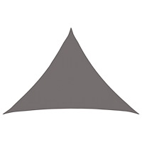 vidaXL Solsätt segel 7 x 5 x 5 m HDPE Triangulär Ljusgrå