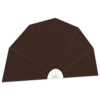 vidaXL Balkongskärm Ø 400 cm Polyester Brun