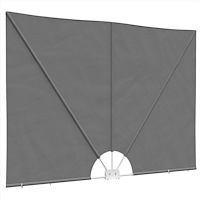 vidaXL Balkongskärm 150 x 300 cm Polyester Rektangulär Ljusgrå