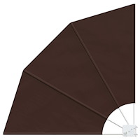 vidaXL Balkongskärm 160 x 160 cm Polyester Brun