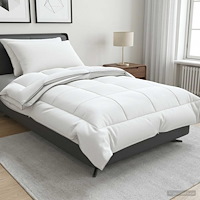 vidaXL Täcke och kudde set 3 st 135x220 cm 4 årstider 140+220 GSM Ull