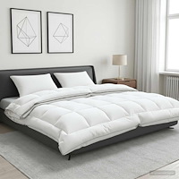 vidaXL Täcke och kudde set 3 st 200x220 cm 4 årstider 140+220 GSM Ull