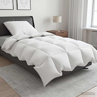 vidaXL 90% Gåsdun Täcke Set FULDA 2 st 152 x 203 cm Alla årstider Vit