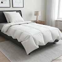 vidaXL 90% Gåsdun Täcke Set FULDA 3 st 135 x 220 cm Sommar 100 GSM Vit