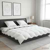 vidaXL 90% Gåsdun Täcke Set FULDA 3 st 220 x 240 cm Alla årstider Vit