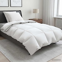 vidaXL 90% Gåsdun Täcke Set FULDA 3 st 140 x 220 cm Alla årstider Vit