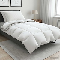 vidaXL 90% Gåsdun Täcke Set FULDA 3 st 140 x 220 cm Alla årstider Vit