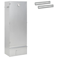 vidaXL Röko 3 st 44,5 x 29 x 110 cm Galvaniserat stål Silver