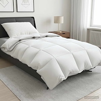 vidaXL Duntäcke FULDA 135 x 220 cm 4 årstider 310 GSM 90% Gåsdun Vit