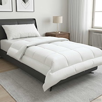 vidaXL Duntäcke TRIER 135x220 cm Sommar 140 GSM Vit Hypoallergen