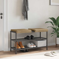 vidaXL Bänk kudde 2 st Plush kordfløyel Taupe Djup 35 cm