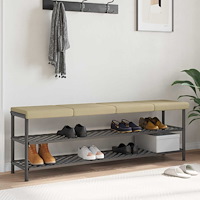 vidaXL Bänk kudde 4 st manchester Grågrön Djup 35 cm