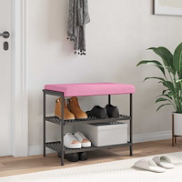 vidaXL Bänk kudde Tyg Rosa Djup 35 cm