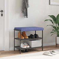 vidaXL Bänk kudde Tyg Jeansblå Djup 35 cm