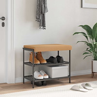 vidaXL Bänk kudde Sherpa tyg Beige Djup 35 cm