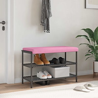 vidaXL Bänk kudde Tyg Rosa Djup 35 cm