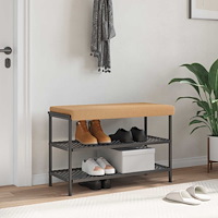 vidaXL Bänk kudde Sherpa tyg Beige Djup 35 cm