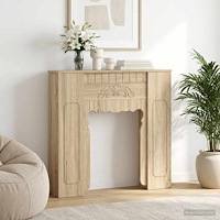 vidaXL Eldstadsram Sonoma-ek 93 x 20 x 89 cm Konstruerat trä