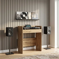 vidaXL DJ-bord Artisan-ek 102 x 45 x 102 cm Konstruerat trä