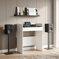 vidaXL DJ-bord Vit 62 x 45 x 102 cm Konstruerat trä