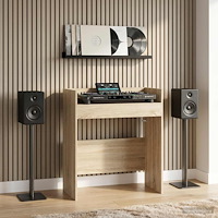vidaXL DJ-bord Sonoma-ek 62 x 45 x 102 cm Konstruerat trä