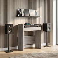 vidaXL DJ-bord Grå Sonoma 62 x 45 x 102 cm Konstruerat trä