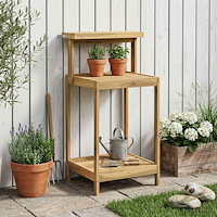 vidaXL Utomhus planteringsbänk 56,5 x 48,5 x 107 cm Massivt Akaciaträ