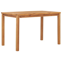 vidaXL Trädgårdsbord 120x70x77 cm massiv teak