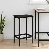 vidaXL Barpall Svart ek 40 x 32 x 64 cm Konstruerat trä