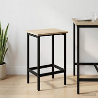 vidaXL Barpall Sonoma-ek 40 x 32 x 64 cm Konstruerat trä