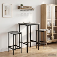 vidaXL Barpall 2 st Grå Sonoma 40 x 32 x 64 cm Konstruerat trä
