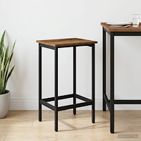 vidaXL Barpall Gammalt trä 40 x 32 x 64 cm Konstruerat trä