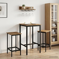 vidaXL Barpall 2 st Artisan-ek 40 x 32 x 64 cm Konstruerat trä