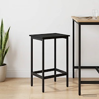 vidaXL Barpall Svart ek 40 x 32 x 74 cm Konstruerat trä