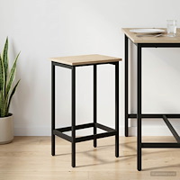 vidaXL Barpall Sonoma-ek 40 x 32 x 74 cm Konstruerat trä