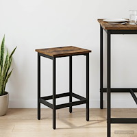vidaXL Barpall Rökt ek 40 x 32 x 74 cm Konstruerat trä