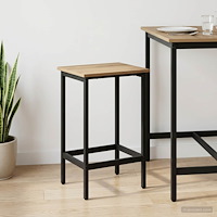vidaXL Barpall Artisan-ek 40 x 32 x 74 cm Konstruerat trä