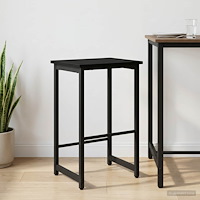 vidaXL Barpall Svart ek 40 x 32 x 64 cm Konstruerat trä