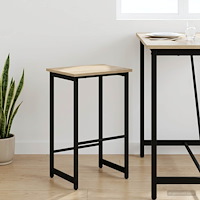 vidaXL Barpall Sonoma-ek 40 x 32 x 64 cm Konstruerat trä