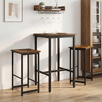 vidaXL Barpall 2 st Rökt ek 40 x 32 x 64 cm Konstruerat trä