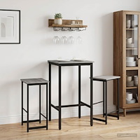 vidaXL Barpall 2 st Grå Sonoma 40 x 32 x 64 cm Konstruerat trä