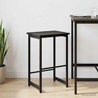 vidaXL Barpall Svart ek 40 x 32 x 74 cm Konstruerat trä