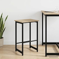 vidaXL Barpall Sonoma-ek 40 x 32 x 74 cm Konstruerat trä