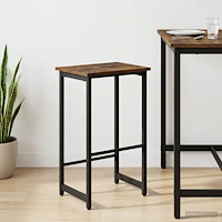 vidaXL Barpall Rökt ek 40 x 32 x 74 cm Konstruerat trä