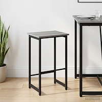 vidaXL Barpall Grå Sonoma 40 x 32 x 74 cm Konstruerat trä