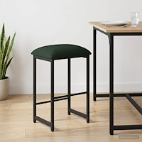 vidaXL Barpall Mörkgrön 40 x 32 x 74 cm Konstruerat trä